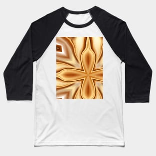 Abstract stylization of a flower, with four spikes, off-center orientation Baseball T-Shirt